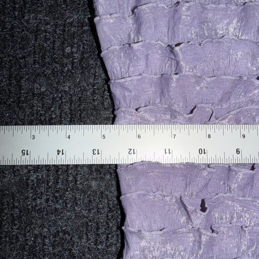 Vintage Charlotte Russe Lavender Purple Ruffle Strapless Tube Top Y2K Medium - Picture 6 of 10